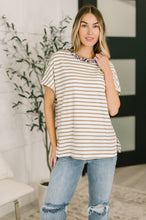 Load image into Gallery viewer, I Think I'm in Love Round Neck Loose Tee in Khaki Leopard