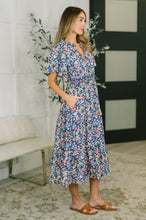 Load image into Gallery viewer, I Wanna Talk Notch Neck Midi Dress