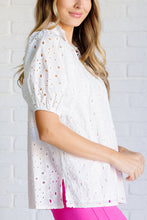 Load image into Gallery viewer, I'll Let You Know Eyelet Lace Blouse