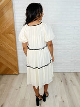Load image into Gallery viewer, If This World Was Mine Tiered Half Sleeve Dress in Ivory
