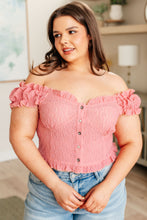 Load image into Gallery viewer, In Fair Verona Button Up Crop in Pink