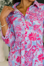 Load image into Gallery viewer, Inspire Collared Dress in Pink Paisley