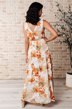 Load image into Gallery viewer, It's All Sunshine V-Neck Floral Dress in Orange