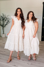 Load image into Gallery viewer, It's Giving Goddess V-Neck Flutter Sleeve Dress