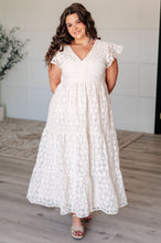 Load image into Gallery viewer, It's Giving Goddess V-Neck Flutter Sleeve Dress