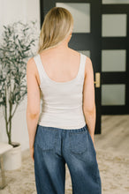 Load image into Gallery viewer, It's the Simple Things Scoop Neck Tank in Sand Beige