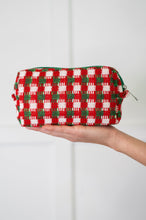 Load image into Gallery viewer, Jolly Holiday Textured Woven Zip Bag