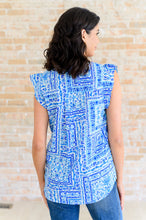 Load image into Gallery viewer, Keep Me Coming V-Neck Top in Ivory Royal