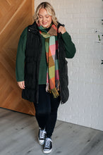 Load image into Gallery viewer, Keep Me Cozy Checkered Fringe Scarf in Berry