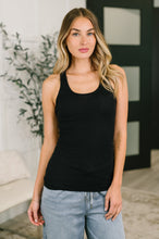 Load image into Gallery viewer, Keeping it Cool Scoop Neck Tank in Black