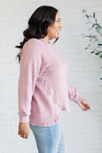 Load image into Gallery viewer, Keeping it Real Brushed Melange Hacci Long Sleeve Tee in Light Rose