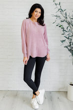 Load image into Gallery viewer, Keeping it Real Brushed Melange Hacci Long Sleeve Tee in Light Rose