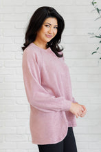 Load image into Gallery viewer, Keeping it Real Brushed Melange Hacci Long Sleeve Tee in Light Rose