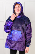 Load image into Gallery viewer, Kids Oversized Hoodie Blanket in Starry Sky
