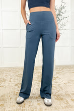 Load image into Gallery viewer, Leg Day Legends Straight Leg Bottoms in Code Blue