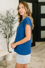 Load image into Gallery viewer, Little Details Trim Detail Top in Blue