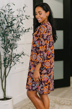 Load image into Gallery viewer, Lizzy Long Sleeve Dress in Chocolate Floral
