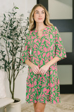 Load image into Gallery viewer, Lizzy Sunday Dress in Emerald Abstract Floral- 3/3/2026 NEW