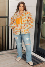 Load image into Gallery viewer, Love It Don't Leave It Floral Fleece Jacket