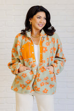 Load image into Gallery viewer, Love It Don't Leave It Floral Fleece Jacket