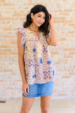 Load image into Gallery viewer, Love of My Life Flutter Sleeve Top in Denim Taupe