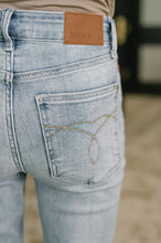 Load image into Gallery viewer, Mckaylee Mid Rise Kick Flare Jeans with Frayed Hem