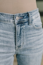 Load image into Gallery viewer, Mckaylee Mid Rise Kick Flare Jeans with Frayed Hem