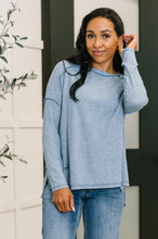Load image into Gallery viewer, Mellow Mood Heathered Pullover in Dusty Blue
