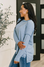 Load image into Gallery viewer, Mellow Mood Heathered Pullover in Dusty Blue