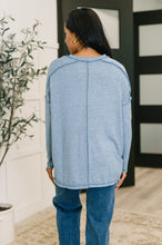 Load image into Gallery viewer, Mellow Mood Heathered Pullover in Dusty Blue