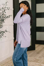 Load image into Gallery viewer, Mellow Mood Heathered Pullover in Lavender