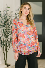 Load image into Gallery viewer, Modern Meadow V-Neck Puff Sleeve Blouse