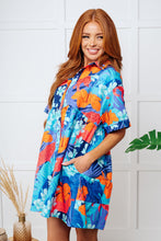 Load image into Gallery viewer, Mother Nature's Recipes Collared Dress in Blue