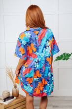 Load image into Gallery viewer, Mother Nature's Recipes Collared Dress in Blue