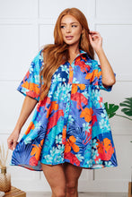 Load image into Gallery viewer, Mother Nature's Recipes Collared Dress in Blue