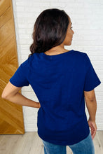 Load image into Gallery viewer, I Don't Have to Choose V-Neck Tee in Navy