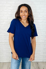 Load image into Gallery viewer, I Don't Have to Choose V-Neck Tee in Navy