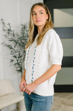 Load image into Gallery viewer, Need a Little Love Cable Knit Puff Sleeve Top