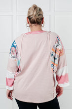 Load image into Gallery viewer, New Chapter Floral Color Block Patchwork Top