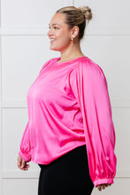 Load image into Gallery viewer, Not Exaggerating Satin Puff Sleeve Blouse
