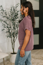 Load image into Gallery viewer, On Repeat Cable Ribbed Knit Tee