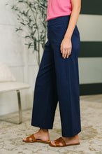 Load image into Gallery viewer, Only Pair High Waisted Wide Leg Bottoms in Navy