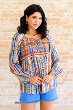 Load image into Gallery viewer, Open Sky Boho Tunic in Navy Mauve