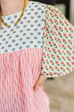 Load image into Gallery viewer, Outside Advantage Mixed Print Boho Blouse