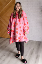 Load image into Gallery viewer, Oversized Blanket Hoodie in Strawberry