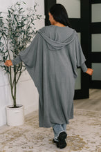 Load image into Gallery viewer, Pamper Travel Hooded Cardigan in Charcoal
