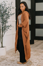 Load image into Gallery viewer, Pamper Travel Hooded Cardigan in Chestnut