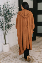 Load image into Gallery viewer, Pamper Travel Hooded Cardigan in Chestnut