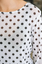 Load image into Gallery viewer, Passively Poise Long Sleeve Top in Polka Dot