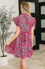 Load image into Gallery viewer, Pattern Pending Bow Detail Dress in Fuchsia and Black